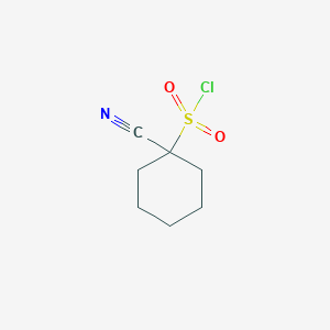 molecular formula C7H10ClNO2S B2946798 1-Cyanocyclohexane-1-sulfonyl chloride CAS No. 1935075-12-9