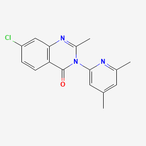 molecular formula C16H14ClN3O B2946803 7-chloro-3-(4,6-dimethyl-2-pyridinyl)-2-methyl-4(3H)-quinazolinone CAS No. 338794-17-5