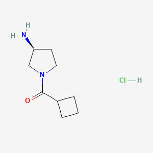 molecular formula C9H17ClN2O B2946804 (S)-(3-氨基吡咯烷-1-基)(环丁基)甲酮盐酸盐 CAS No. 1286207-40-6