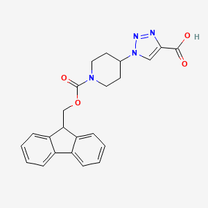 1-(1-{[(9H-fluoren-9-yl)methoxy]carbonyl}piperidin-4-yl)-1H-1,2,3-triazole-4-carboxylic acid