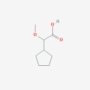 molecular formula C8H14O3 B2946818 2-Cyclopentyl-2-methoxyacetic acid CAS No. 149605-43-6