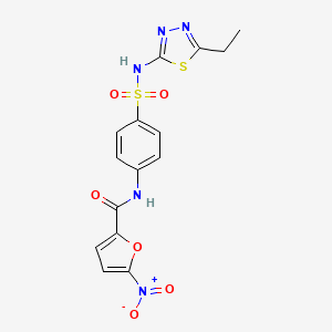 N-[4-[(5-ethyl-1,3,4-thiadiazol-2-yl)sulfamoyl]phenyl]-5-nitrofuran-2-carboxamide