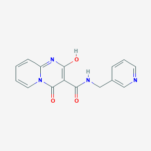 molecular formula C15H12N4O3 B2946838 2-hydroxy-4-oxo-N-(pyridin-3-ylmethyl)-4H-pyrido[1,2-a]pyrimidine-3-carboxamide CAS No. 886900-12-5