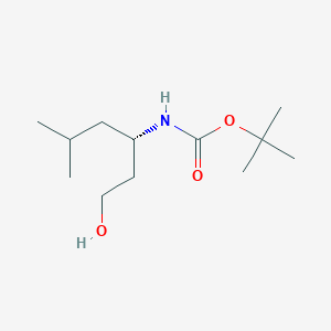 molecular formula C12H25NO3 B2946844 Boc-(S)-3-amino-5-methylhexan-1-ol CAS No. 230637-48-6
