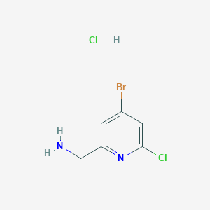 molecular formula C6H7BrCl2N2 B2946851 (4-Bromo-6-chloropyridin-2-yl)methanamine hydrochloride CAS No. 2138047-51-3