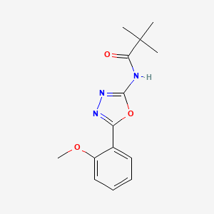 N-(5-(2-methoxyphenyl)-1,3,4-oxadiazol-2-yl)pivalamide