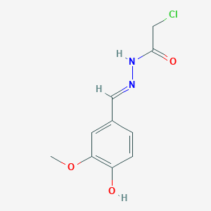 2-Chloro-N'-[(1E)-(4-hydroxy-3-methoxyphenyl)methylidene]acetohydrazide