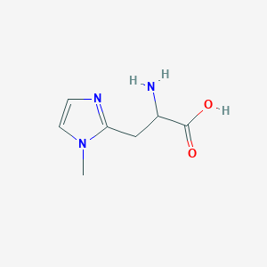 molecular formula C7H11N3O2 B2946878 2-Amino-3-(1-methylimidazol-2-yl)propanoic acid CAS No. 1218026-97-1