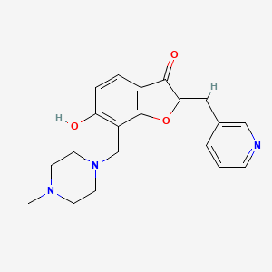 (Z)-6-hydroxy-7-((4-methylpiperazin-1-yl)methyl)-2-(pyridin-3-ylmethylene)benzofuran-3(2H)-one