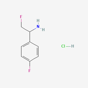 B2946888 2-Fluoro-1-(4-fluorophenyl)ethan-1-amine hydrochloride CAS No. 2060063-36-5