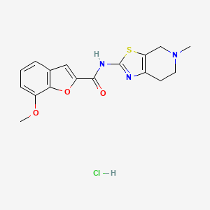 7-methoxy-N-(5-methyl-4,5,6,7-tetrahydrothiazolo[5,4-c]pyridin-2-yl)benzofuran-2-carboxamide hydrochloride