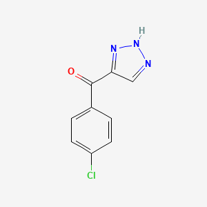 molecular formula C9H6ClN3O B2946910 4-(4-Chlorobenzoyl)-1H-1,2,3-triazole CAS No. 5990-28-3