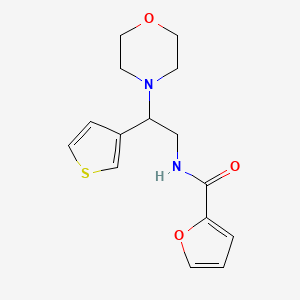 molecular formula C15H18N2O3S B2946915 N-(2-morpholino-2-(thiophen-3-yl)ethyl)furan-2-carboxamide CAS No. 946374-60-3