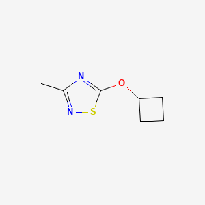 molecular formula C7H10N2OS B2946926 5-Cyclobutoxy-3-methyl-1,2,4-thiadiazole CAS No. 2196214-26-1