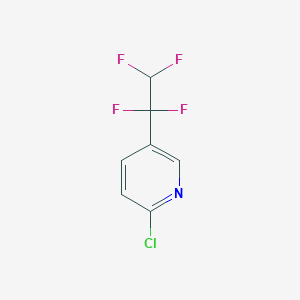 molecular formula C7H4ClF4N B2946927 2-Chloro-5-(1,1,2,2-tetrafluoroethyl)pyridine CAS No. 2378502-57-7