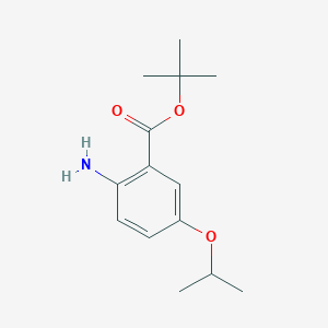 molecular formula C14H21NO3 B2946929 Tert-butyl 2-amino-5-propan-2-yloxybenzoate CAS No. 2248350-91-4