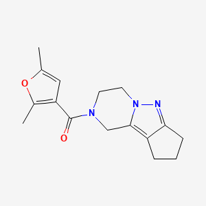 11-(2,5-dimethylfuran-3-carbonyl)-7,8,11-triazatricyclo[6.4.0.0^{2,6}]dodeca-1,6-diene