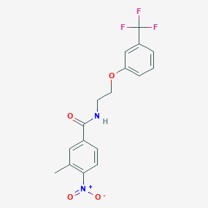 3-methyl-4-nitro-N-(2-(3-(trifluoromethyl)phenoxy)ethyl)benzamide