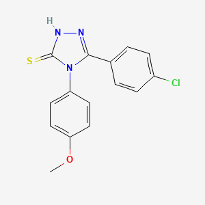 5-(4-chlorophenyl)-4-(4-methoxyphenyl)-4H-1,2,4-triazole-3-thiol