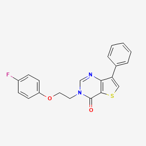 3-[2-(4-fluorophenoxy)ethyl]-7-phenylthieno[3,2-d]pyrimidin-4(3H)-one