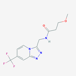3-methoxy-N-((7-(trifluoromethyl)-[1,2,4]triazolo[4,3-a]pyridin-3-yl)methyl)propanamide