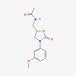 5-(Acetylaminomethyl)-3-(3-methoxyphenyl)oxazolidin-2-one