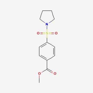 molecular formula C12H15NO4S B2947021 Methyl 4-(pyrrolidine-1-sulfonyl)benzoate CAS No. 333787-82-9