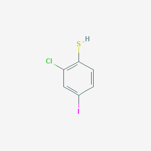 molecular formula C6H4ClIS B2947026 2-Chloro-4-iodobenzenethiol CAS No. 1268473-43-3