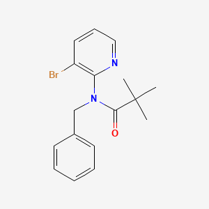 molecular formula C17H19BrN2O B2947031 N-Benzyl-N-(3-bromopyridin-2-yl)pivalamide CAS No. 2055841-41-1