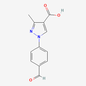 1-(4-formylphenyl)-3-methyl-1H-pyrazole-4-carboxylic acid