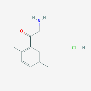 molecular formula C10H14ClNO B2947038 2-Amino-1-(2,5-dimethylphenyl)ethan-1-one hydrochloride CAS No. 137577-90-3