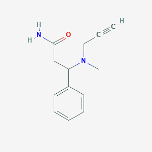 molecular formula C13H16N2O B2947049 3-[Methyl(prop-2-yn-1-yl)amino]-3-phenylpropanamide CAS No. 2094341-59-8