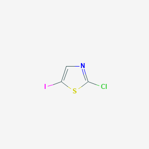 molecular formula C3HClINS B2947065 2-Chloro-5-iodo-1,3-thiazole CAS No. 1518622-46-2