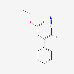 molecular formula C13H13NO2 B2947068 Ethyl 4-cyano-3-phenylbut-3-enoate CAS No. 66066-42-0