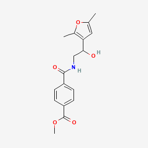 molecular formula C17H19NO5 B2947086 4-((2-(2,5-二甲基呋喃-3-基)-2-羟乙基)氨基羰基)苯甲酸甲酯 CAS No. 2319788-16-2