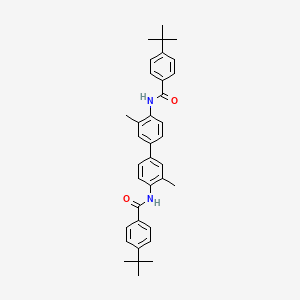 molecular formula C36H40N2O2 B2947092 4-tert-butyl-N-[4-[4-[(4-tert-butylbenzoyl)amino]-3-methylphenyl]-2-methylphenyl]benzamide CAS No. 313646-79-6
