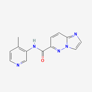 molecular formula C13H11N5O B2947097 N-(4-methylpyridin-3-yl)imidazo[1,2-b]pyridazine-6-carboxamide CAS No. 2415472-95-4
