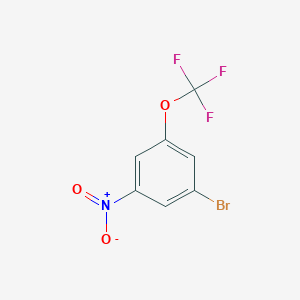 molecular formula C7H3BrF3NO3 B2947108 1-溴-3-硝基-5-(三氟甲氧基)苯 CAS No. 1807151-57-0