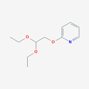 molecular formula C11H17NO3 B2947157 2-(2,2-二乙氧基乙氧基)吡啶 CAS No. 2416230-31-2