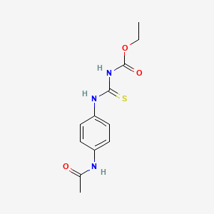 molecular formula C12H15N3O3S B2947164 N-[(4-乙酰氨基苯基)氨基羰硫代]氨基甲酸乙酯 CAS No. 499139-93-4