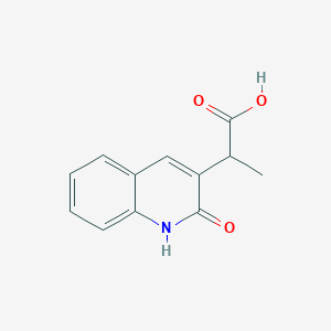 2-(2-oxo-1H-quinolin-3-yl)propanoic acid