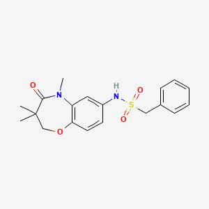 1-phenyl-N-(3,3,5-trimethyl-4-oxo-2,3,4,5-tetrahydrobenzo[b][1,4]oxazepin-7-yl)methanesulfonamide