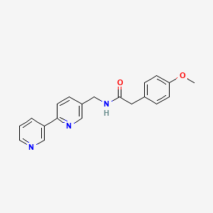 N-([2,3'-bipyridin]-5-ylmethyl)-2-(4-methoxyphenyl)acetamide