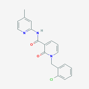 molecular formula C19H16ClN3O2 B2947228 1-(2-氯苄基)-N-(4-甲基吡啶-2-基)-2-氧代-1,2-二氢吡啶-3-甲酰胺 CAS No. 923678-96-0