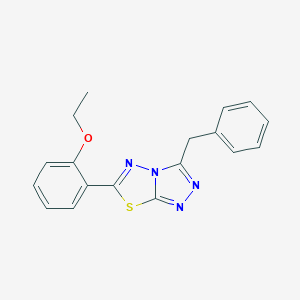molecular formula C18H16N4OS B294723 3-Benzyl-6-(2-ethoxyphenyl)[1,2,4]triazolo[3,4-b][1,3,4]thiadiazole 