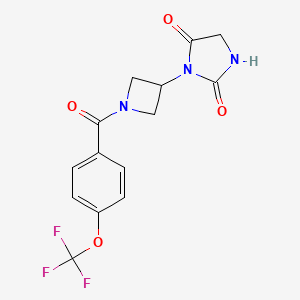 3-(1-(4-(Trifluoromethoxy)benzoyl)azetidin-3-yl)imidazolidine-2,4-dione