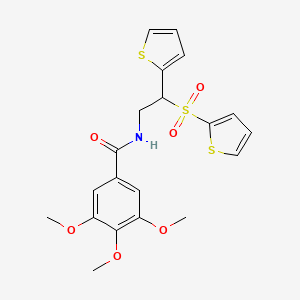 3,4,5-trimethoxy-N-[2-(2-thienyl)-2-(2-thienylsulfonyl)ethyl]benzamide