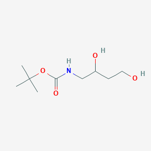 molecular formula C9H19NO4 B2947242 Tert-butyl 2,4-dihydroxybutylcarbamate CAS No. 1421313-82-7