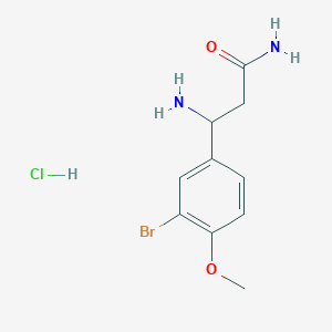 3-Amino-3-(3-bromo-4-methoxyphenyl)propanamide hydrochloride