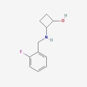 2-{[(2-Fluorophenyl)methyl]amino}cyclobutan-1-ol